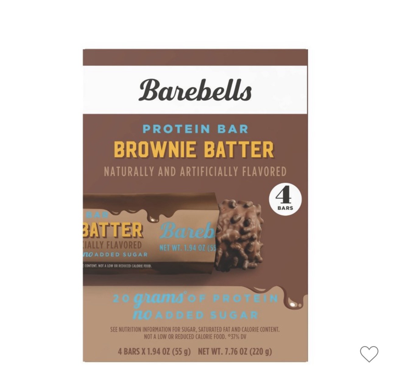 Pack 4 Barebells: Barras de proteína brownie batter